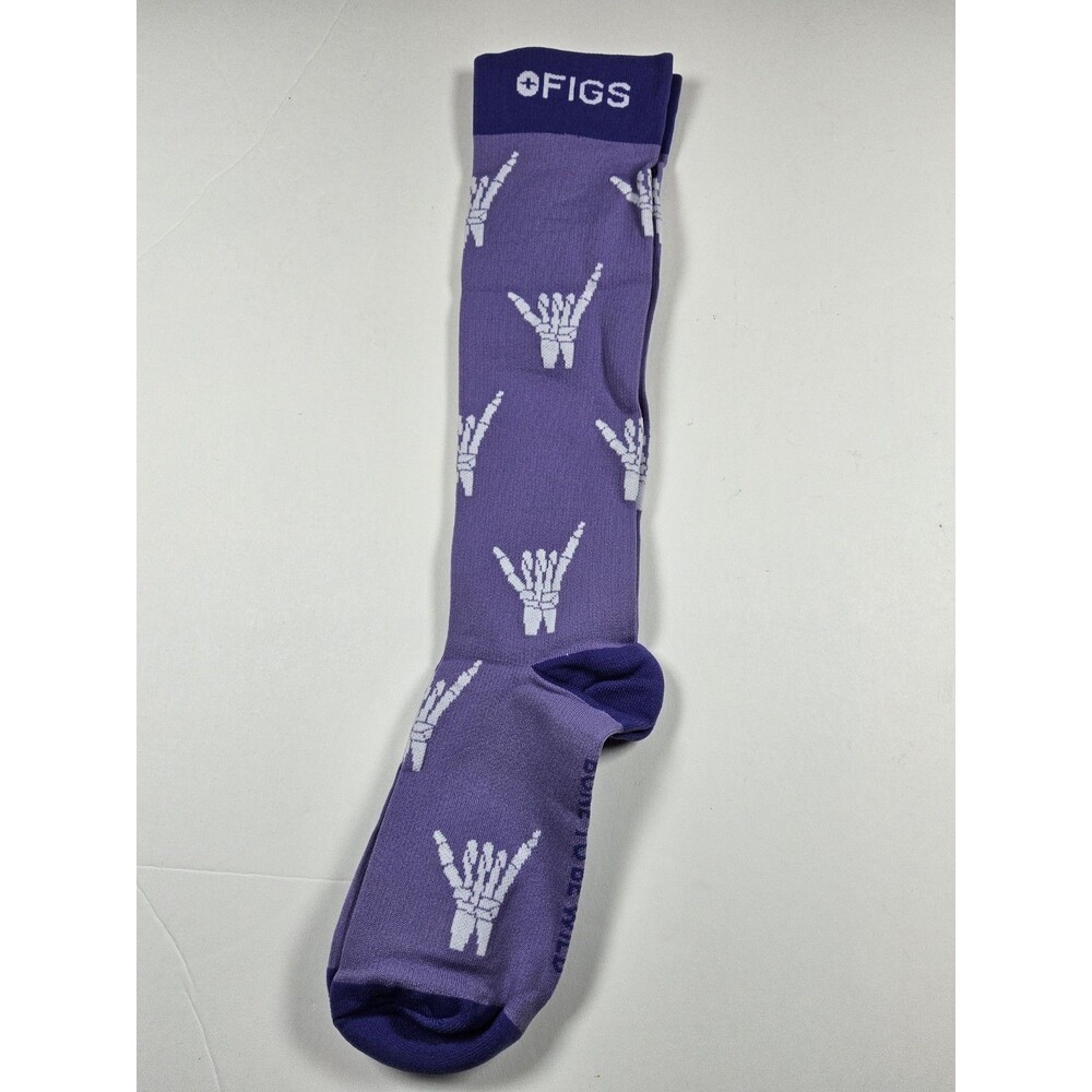 FIGS Compression Bone to Be Wild X Ray Nurse Medical Socks Size S